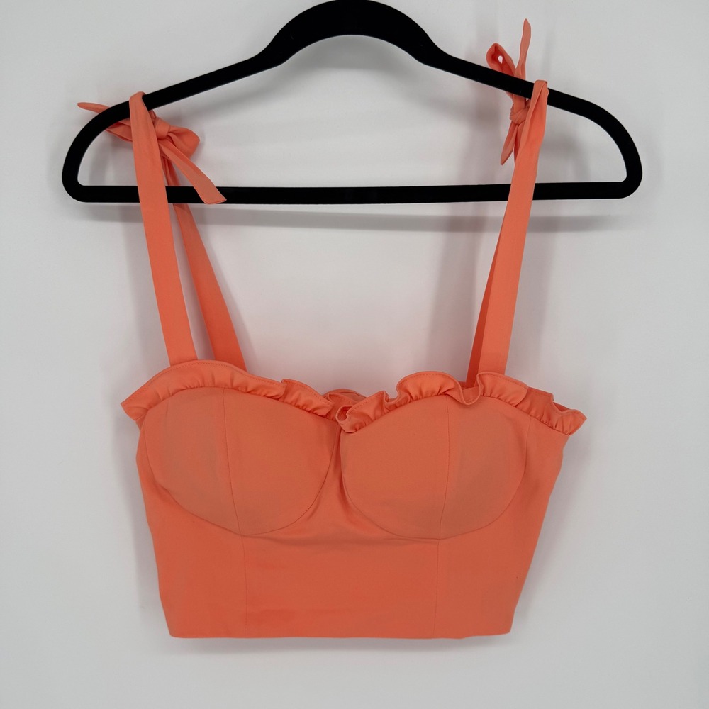 TIGER MIST JANS TOP SORBET TIE STRAP CROPPED BUSTIER SMALL